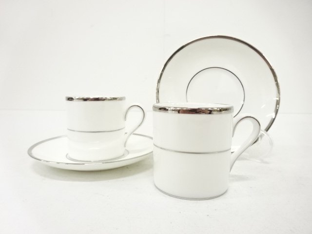 WEDGWOOD　ウェッジウッド　キャロライン　デミタスカップ＆ソーサー　ペア　洋食器